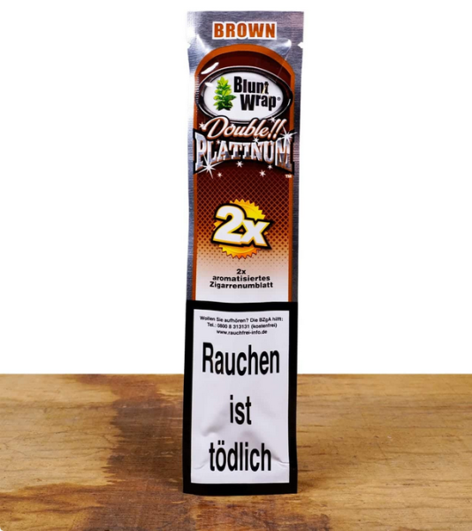 Blunt Wrap Brown Double Platinum 2Stk